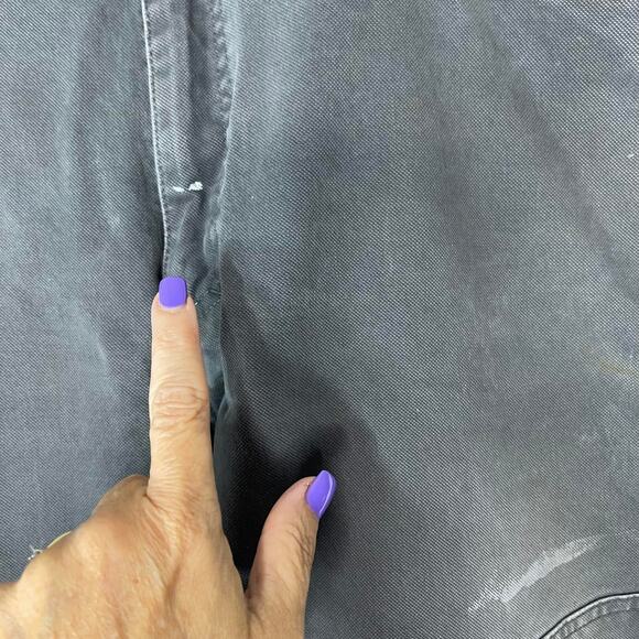 Wrangler work pants men's waist size 38 x 30 gray jeans reinforced knees - Picture 7 of 16